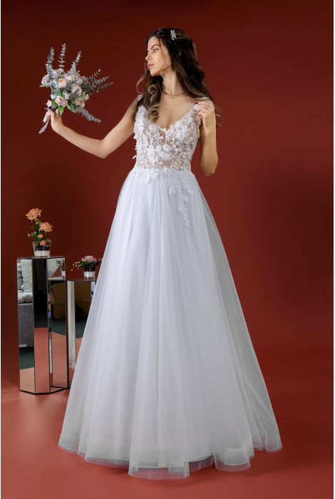 Hochzeitskleid für braut von Schantal, Kollektion Kiara, Modell 14217. Foto 3