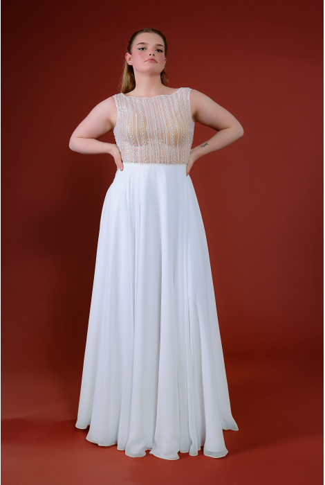 Hochzeitskleid für braut von Schantal, Kollektion Queen XXL, Modell 14218. Foto 3