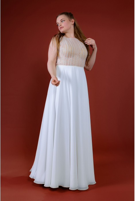 Hochzeitskleid für braut von Schantal, Kollektion Queen XXL, Modell 14218. Foto 4