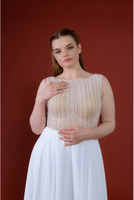 Hochzeitskleid für braut von Schantal, Kollektion Queen XXL, Modell 14218. Foto 2