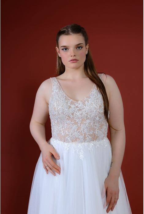 Hochzeitskleid für braut von Schantal, Kollektion Queen XXL, Modell 14219. Foto 2