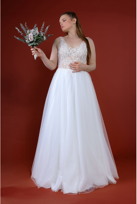 Hochzeitskleid für braut von Schantal, Kollektion Queen XXL, Modell 14219. Foto 3