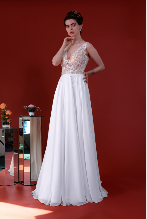 Hochzeitskleid für braut von Schantal, Kollektion Kiara, Modell 14220. Foto 3