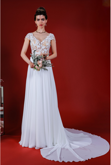 Hochzeitskleid für braut von Schantal, Kollektion Kiara, Modell 14225. Foto 2