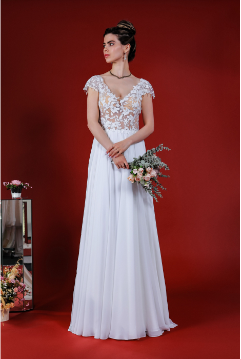 Hochzeitskleid für braut von Schantal, Kollektion Kiara, Modell 14225. Foto 4