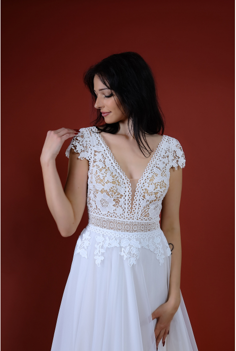 Hochzeitskleid für braut von Schantal, Kollektion Kiara, Modell 1789 - 3T. Foto 2