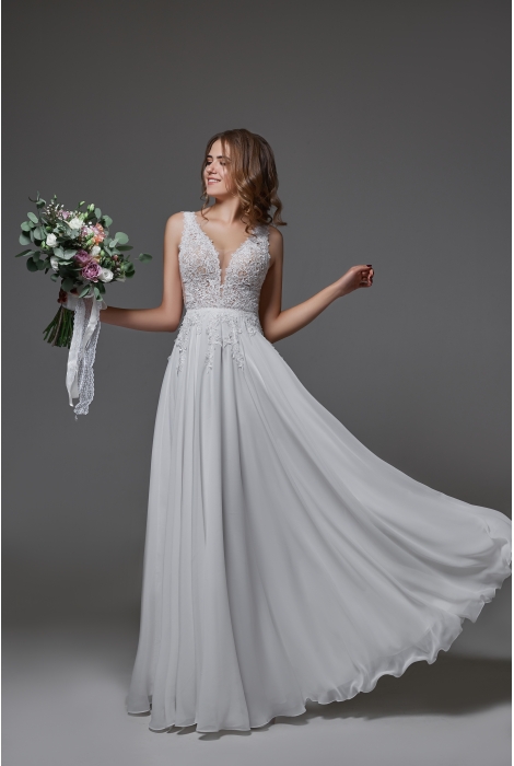 Hochzeitskleid für braut von Schantal, Kollektion Pilar, Modell 17952. Foto 1