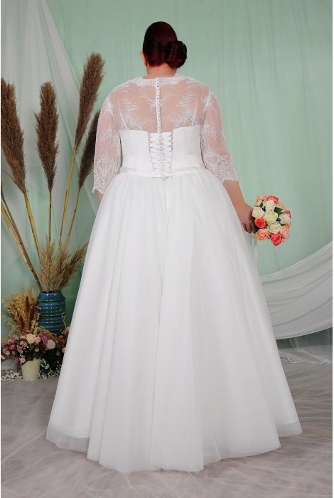 Hochzeitskleid für braut von Schantal, Kollektion Queen XXL, Modell 2081 XXL. Foto 3