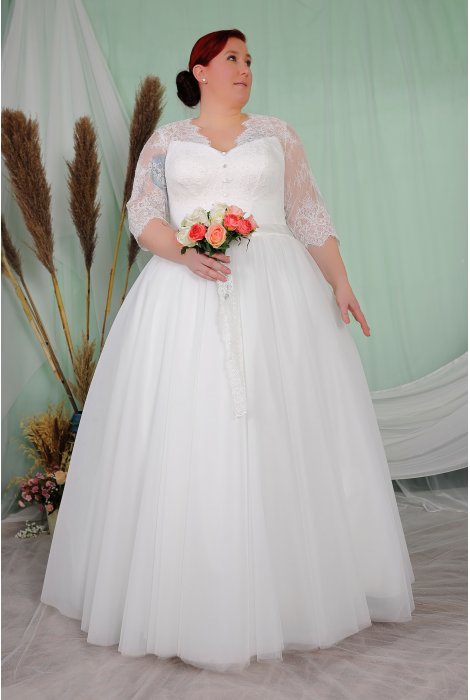 Hochzeitskleid für braut von Schantal, Kollektion Queen XXL, Modell 2081 XXL. Foto 1
