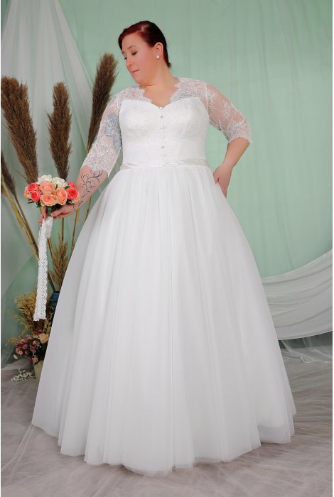 Hochzeitskleid für braut von Schantal, Kollektion Queen XXL, Modell 2081 XXL. Foto 2