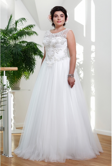 Hochzeitskleid für braut von Schantal, Kollektion Queen XXL, Modell 2104 - XXL. Foto 1