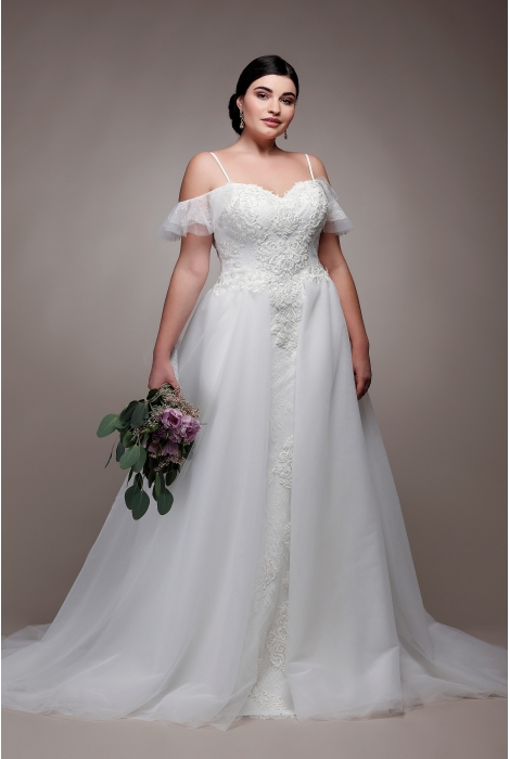 Hochzeitskleid für braut von Schantal, Kollektion Queen XXL, Modell 2114 - XXL. Foto 3