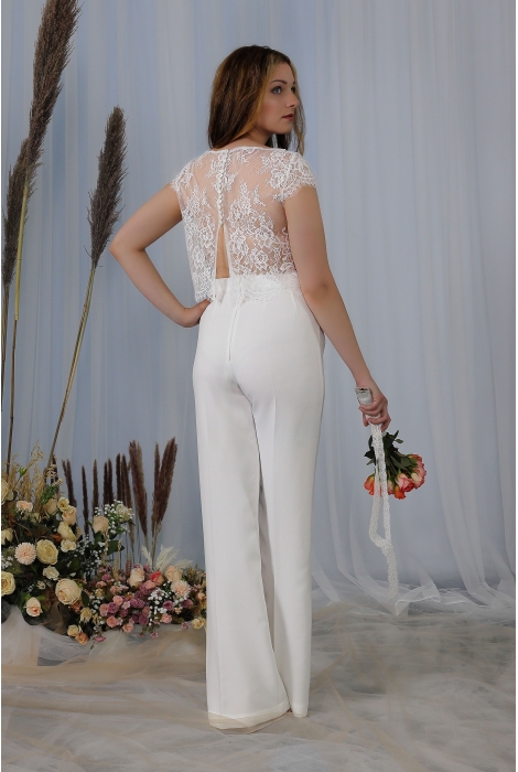 Hochzeitskleid für braut von Schantal, Kollektion Kurze Kleider, Modell 2200 - 11 Hose. Foto 4