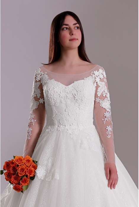 Hochzeitskleid für braut von Schantal, Kollektion Butterfly, Modell 2210. Foto 2