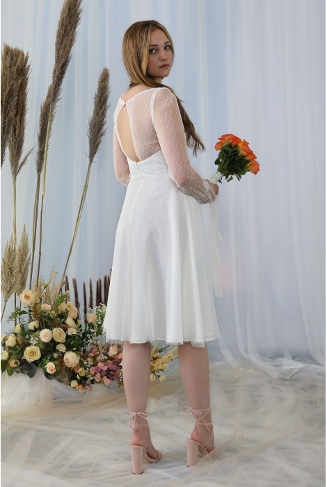 Hochzeitskleid für braut von Schantal, Kollektion Kurze Kleider, Modell 2227. Foto 5