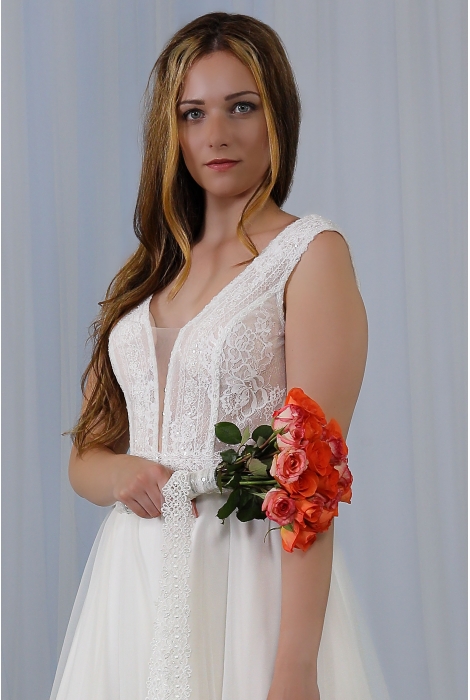 Hochzeitskleid für braut von Schantal, Kollektion Kurze Kleider, Modell 2242. Foto 4