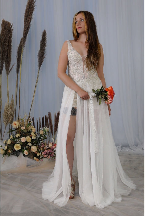 Hochzeitskleid für braut von Schantal, Kollektion Butterfly, Modell 2248. Foto 3