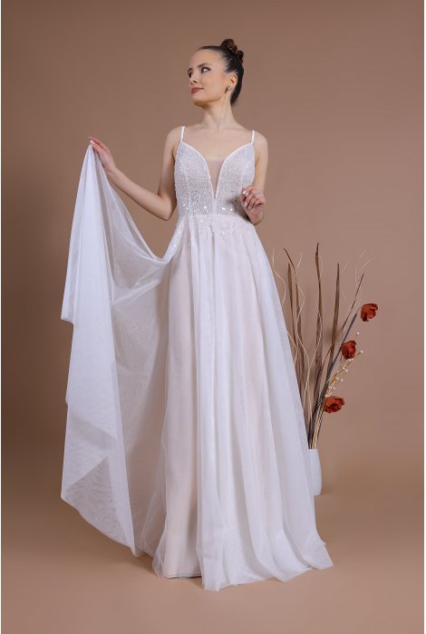 Hochzeitskleid für braut von Schantal, Kollektion Traum, Modell 2291. Foto 1