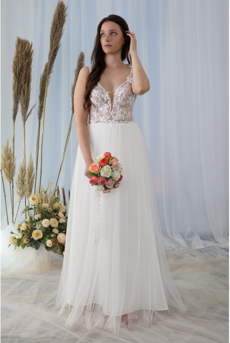 Hochzeitskleid für braut von Schantal, Kollektion Butterfly, Modell 2309. Foto 3