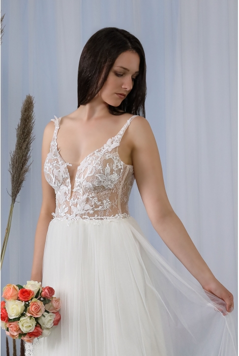 Hochzeitskleid für braut von Schantal, Kollektion Butterfly, Modell 2309. Foto 2