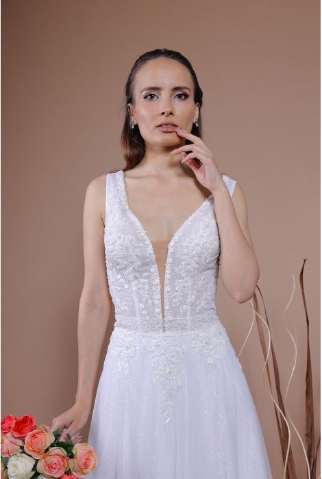 Hochzeitskleid für braut von Schantal, Kollektion Traum, Modell 2321. Foto 4