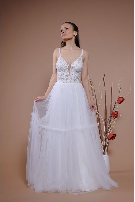 Hochzeitskleid für braut von Schantal, Kollektion Traum, Modell 2329. Foto 1