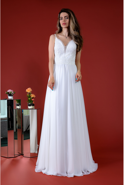 Hochzeitskleid für braut von Schantal, Kollektion Kiara, Modell 2335. Foto 1