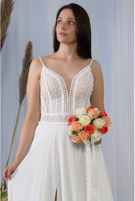 Hochzeitskleid für braut von Schantal, Kollektion Butterfly, Modell 28086 - 1. Foto 2