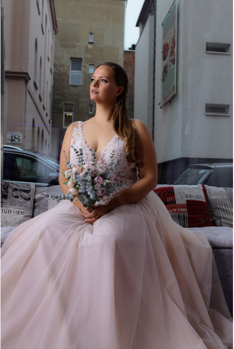 Hochzeitskleid für braut von Schantal, Kollektion Queen XXL, Modell 52003. Foto 1