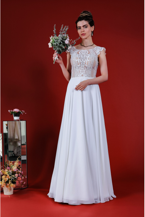 Hochzeitskleid für braut von Schantal, Kollektion Kiara, Modell 52004. Foto 1