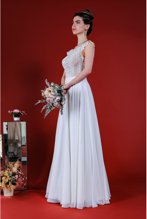 Hochzeitskleid für braut von Schantal, Kollektion Kiara, Modell 52004. Foto 3