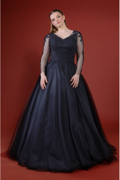 Hochzeitskleid für braut von Schantal, Kollektion Queen XXL, Modell 52013. Foto 7