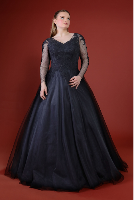 Hochzeitskleid für braut von Schantal, Kollektion Queen XXL, Modell 52013. Foto 8