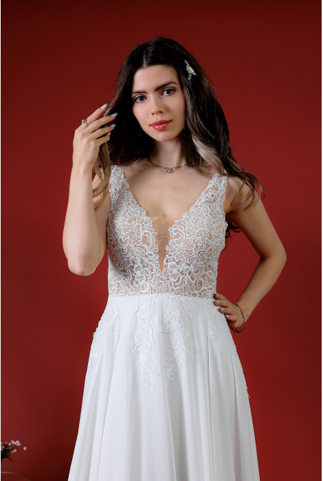 Hochzeitskleid für braut von Schantal, Kollektion Kiara, Modell 52014. Foto 2