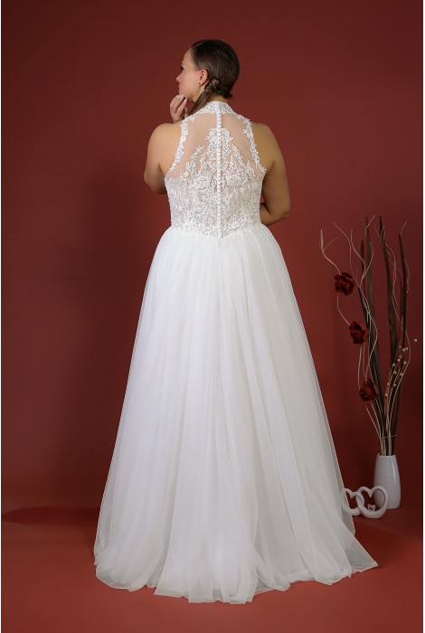 Hochzeitskleid für braut von Schantal, Kollektion Queen XXL, Modell 52024. Foto 6