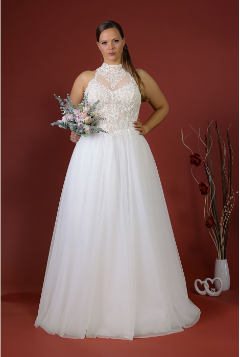 Hochzeitskleid für braut von Schantal, Kollektion Queen XXL, Modell 52024. Foto 3