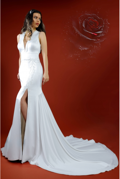 Hochzeitskleid für braut von Schantal, Kollektion Kiara, Modell 52031. Foto 1