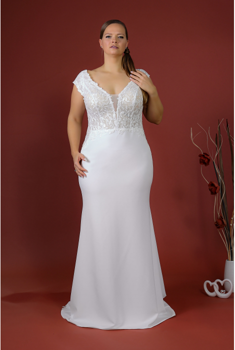 Schantal Bridal Dress, Queen XXL Collection, Model 52037. Photo 3