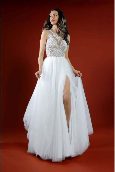 Hochzeitskleid für braut von Schantal, Kollektion Kiara, Modell 52042. Foto 1