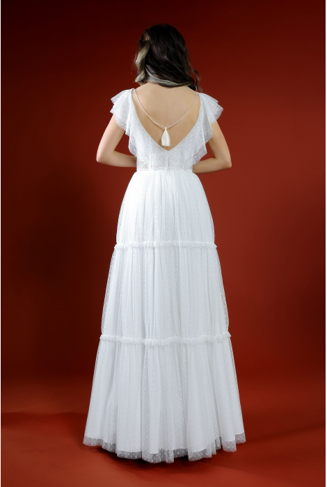 Hochzeitskleid für braut von Schantal, Kollektion Kiara, Modell 52044. Foto 6
