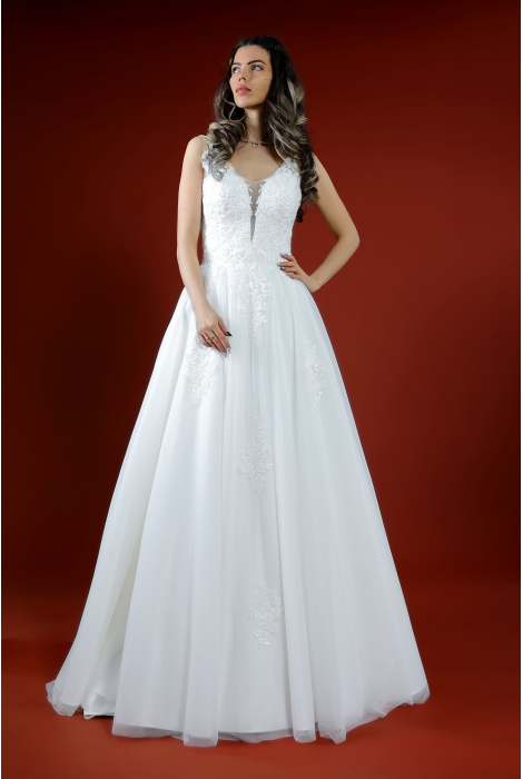 Hochzeitskleid für braut von Schantal, Kollektion Kiara, Modell 52049. Foto 3