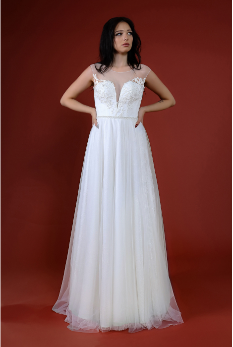 Hochzeitskleid für braut von Schantal, Kollektion Kiara, Modell 52055. Foto 3