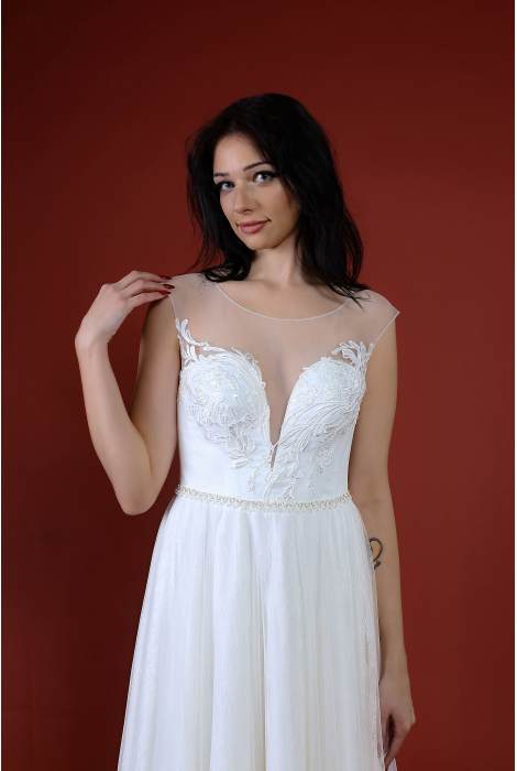 Schantal Bridal Dress, Kiara Collection, Model 52055. Photo 2