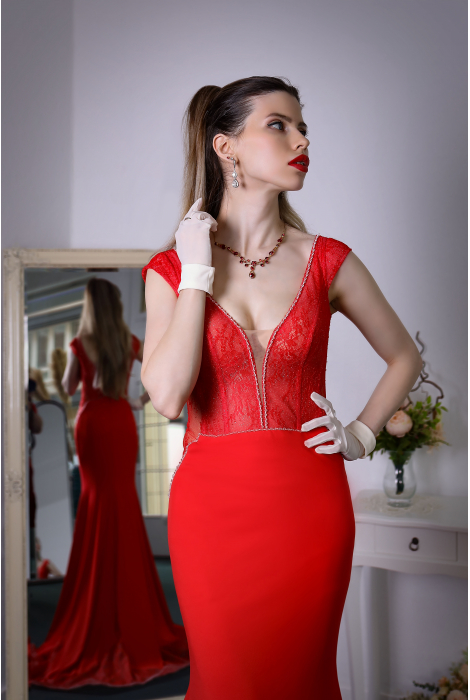 Hochzeitskleid für braut von Schantal, Kollektion Butterfly, Modell 52103. Foto 4