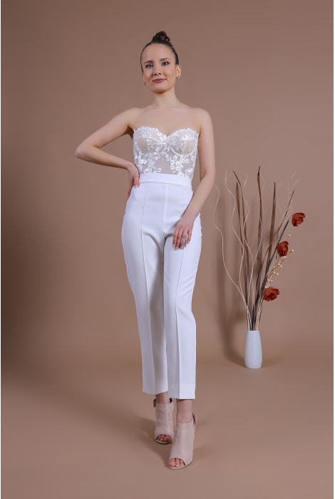 Hochzeitskleid für braut von Schantal, Kollektion Traum, Modell TOP 2200 - 22 /  Hose 2200 - 26. Foto 5