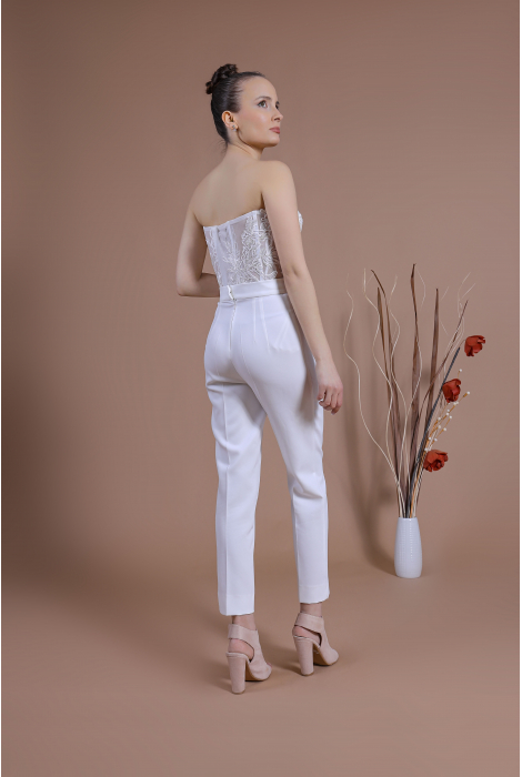 Hochzeitskleid für braut von Schantal, Kollektion Traum, Modell TOP 2200- 23 /  Hose  2200 - 26 . Foto 5