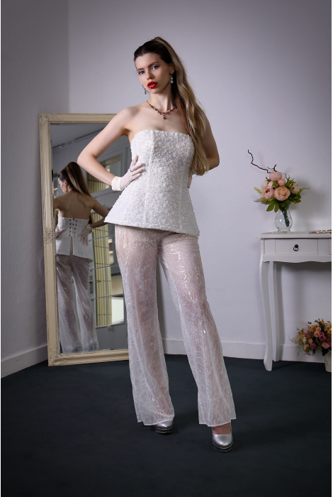 Hochzeitskleid für braut von Schantal, Kollektion Butterfly, Modell Hose 3300 - 4. Foto 1