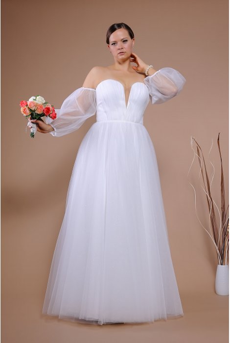 Hochzeitskleid für braut von Schantal, Kollektion Queen XXL, Modell VA 1751 XXL. Foto 4