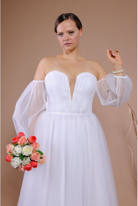 Hochzeitskleid für braut von Schantal, Kollektion Queen XXL, Modell VA 1751 XXL. Foto 5