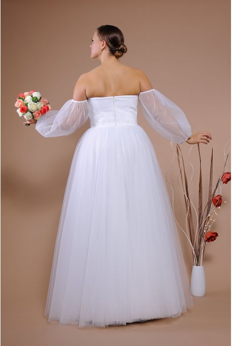 Hochzeitskleid für braut von Schantal, Kollektion Queen XXL, Modell VA 1751 XXL. Foto 7